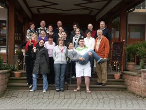 Ein Teil der Aktiven der 1. G.C.G. während ihren Beratungen im Rahmen der Klausur in Güttersbach im Odenwald.