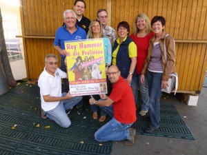 Das Organisationsteam, v.l.: Wolfgang Keller (Harmonie), Rudi Müller (CVS), Florian Brech (GCG), Rosi Buttler (Hot Schlotts), Willi Ruppert (Harmonie), Jörg Mönch (TUS), Petra Kraft (GCG), Brigitte Kelnhofer (CVS), Marion Höhl (GCG)