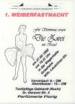 Plakat zur 1. Weiberfastnacht