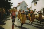 Die GCG-Nähstubb beim Kerweumzug  -  von links: Doris Schneider, Ute Wald, Rita Schaffner, Heidi Frank, Irma Löwenguth und Brigitte Patrzalek